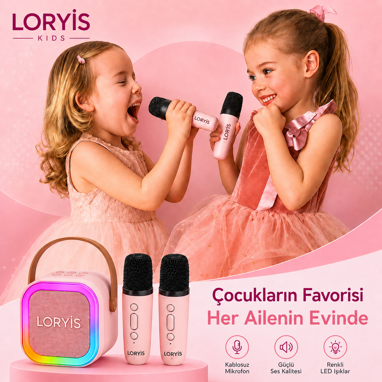 Loryis™ Eğitici ve Eğlenceli Kareoke Seti